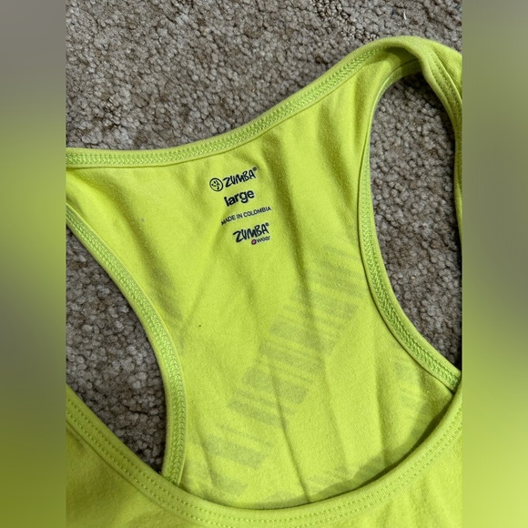 RARE! ZUMBA TANK TOP! Green and Black. - Picture 5 of 8